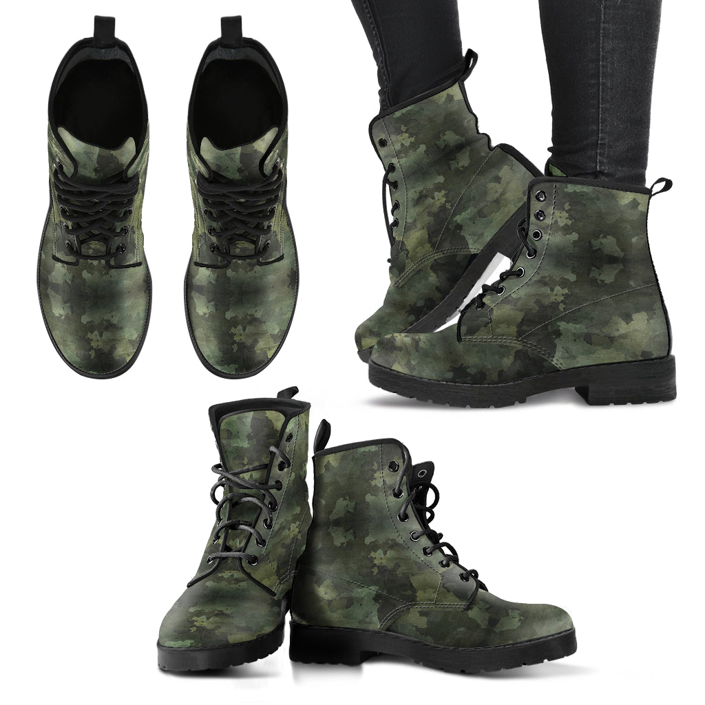 Camouflage 6 Handcrafted Boots - JaZazzy 