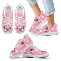 Thumbnail for Pug Dog Kid's Sneakers - JaZazzy 