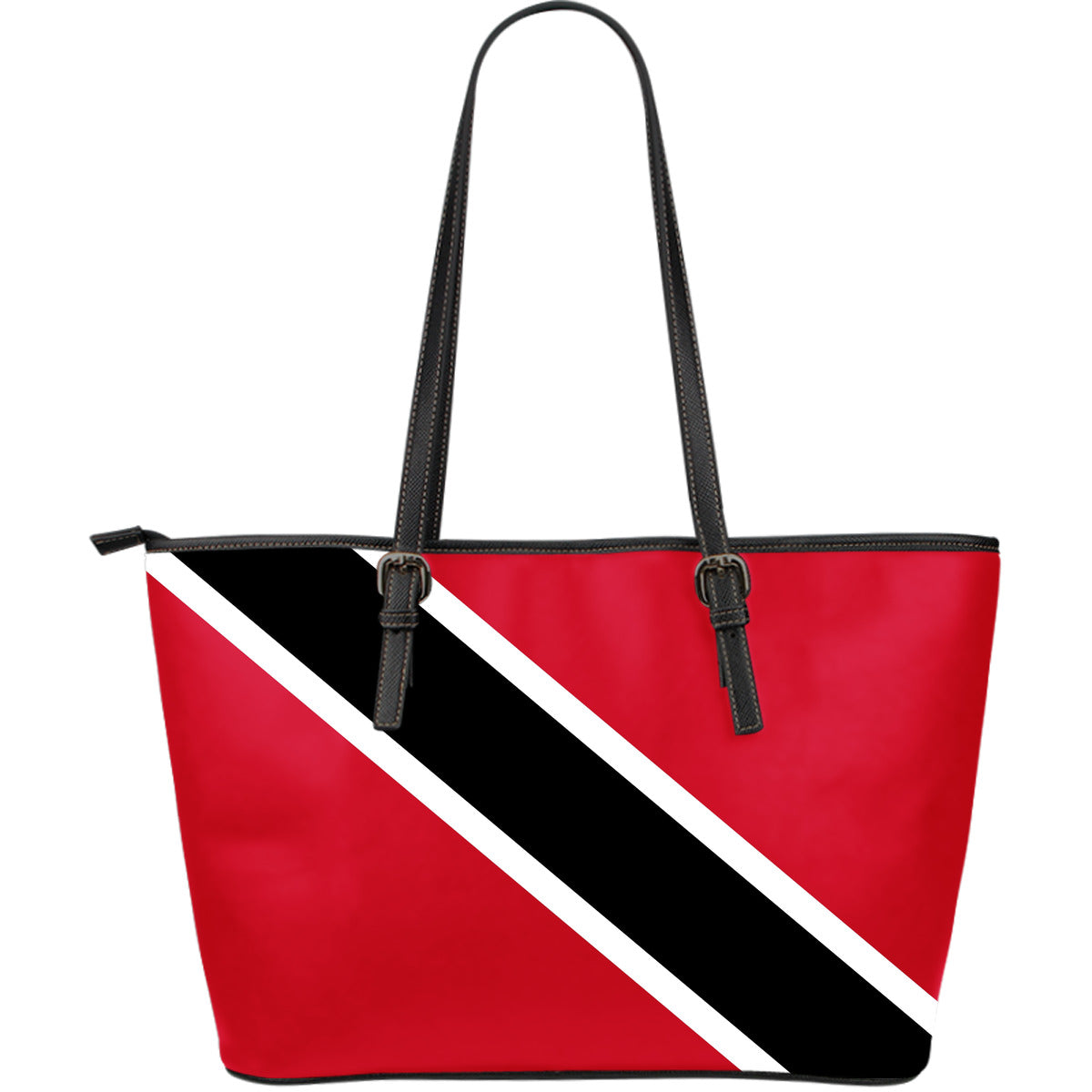 Trinidad and Tobago - Large Leather Tote Bag - JaZazzy 