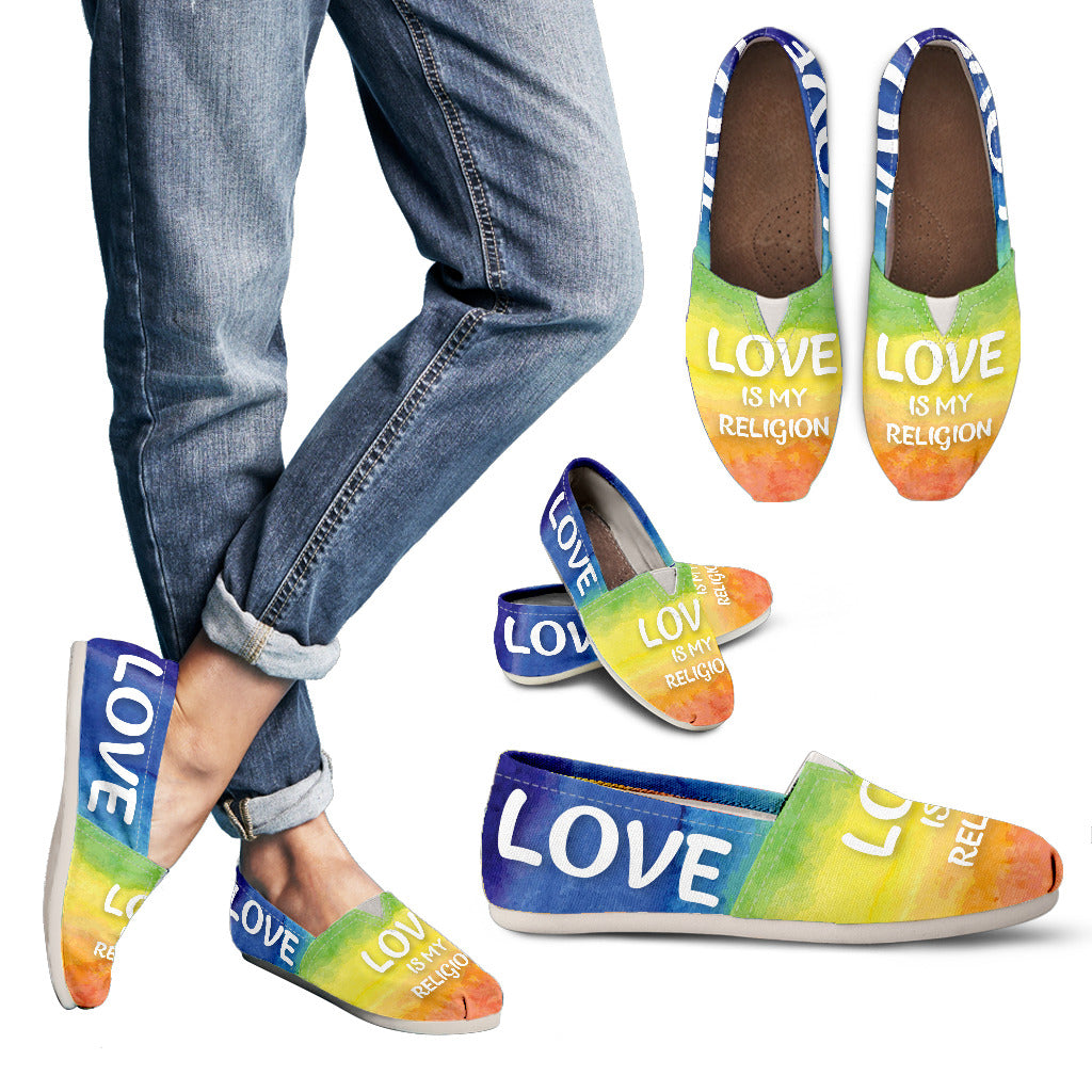 Love Is My Religion Women's Casual Shoes - JaZazzy 