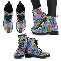 Thumbnail for Handcrafted Paisley Mandala Boots - JaZazzy 