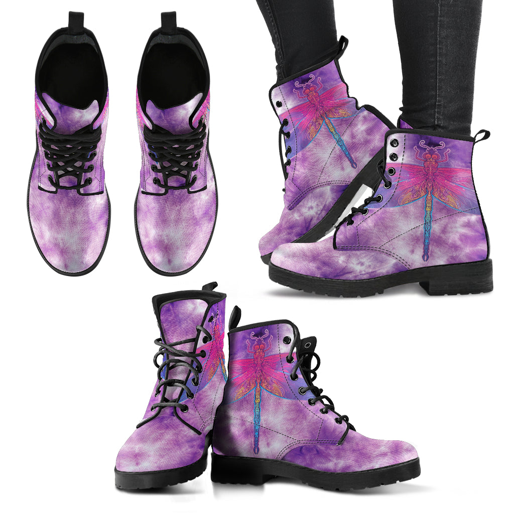 TieDye Dragonfly 3 Handcrafted Boots - JaZazzy 