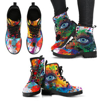 Thumbnail for Rainbow Eye Handcrafted Boots - JaZazzy 