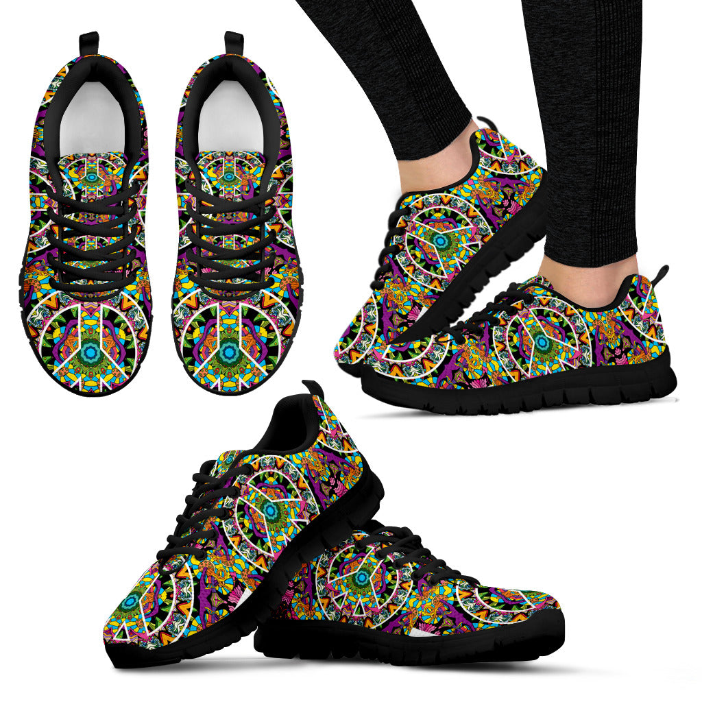 Hippie Peace Mandala Sneakers - JaZazzy 