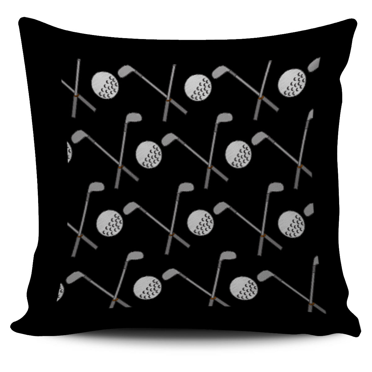 Golf Design Pillow Case - Black - JaZazzy 