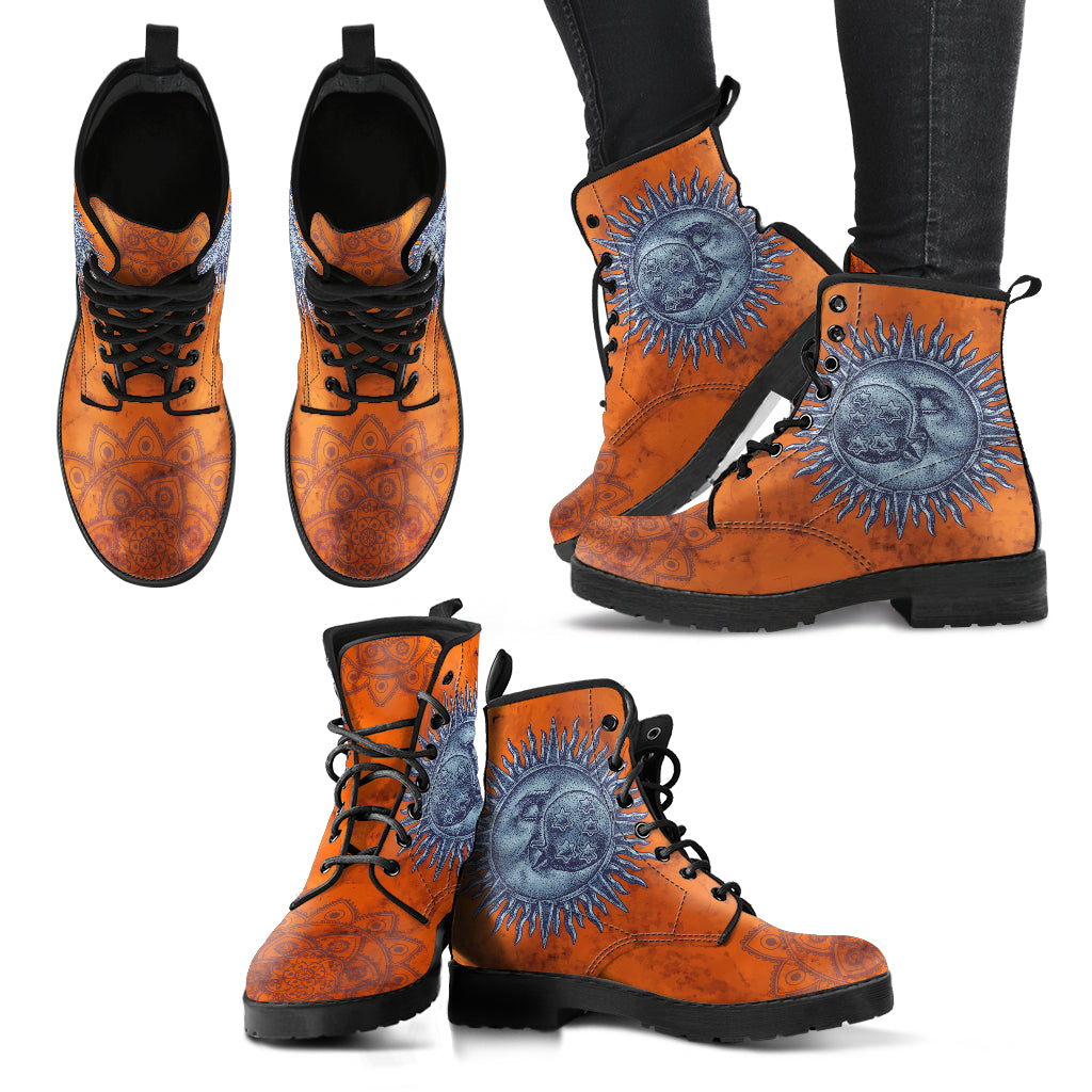 Sun & Moon Handcrafted Boots Limited Edition - JaZazzy 