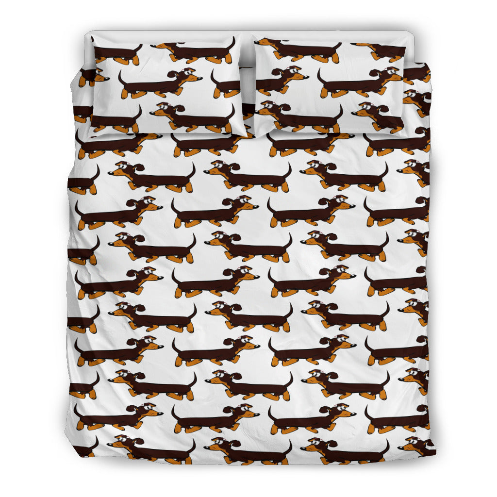 White bedding with many duchshund - JaZazzy 
