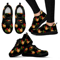 Thumbnail for Vintage Rose Bouquet Women's Sneaker - JaZazzy 