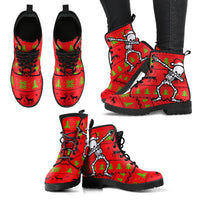 Thumbnail for Christmas Skull Handcrafted Boots - JaZazzy 