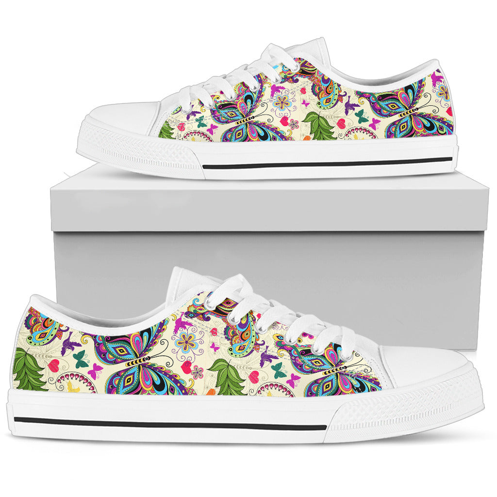 Butterfly Low Top White - JaZazzy 