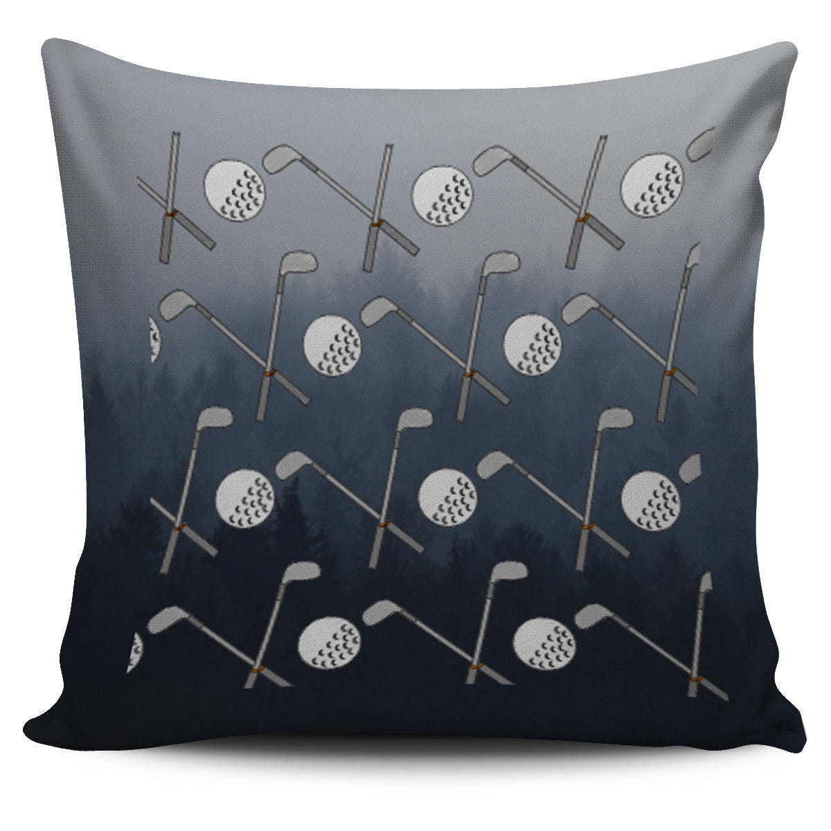 Golf Design Pillow Case - Black - Grey - JaZazzy 