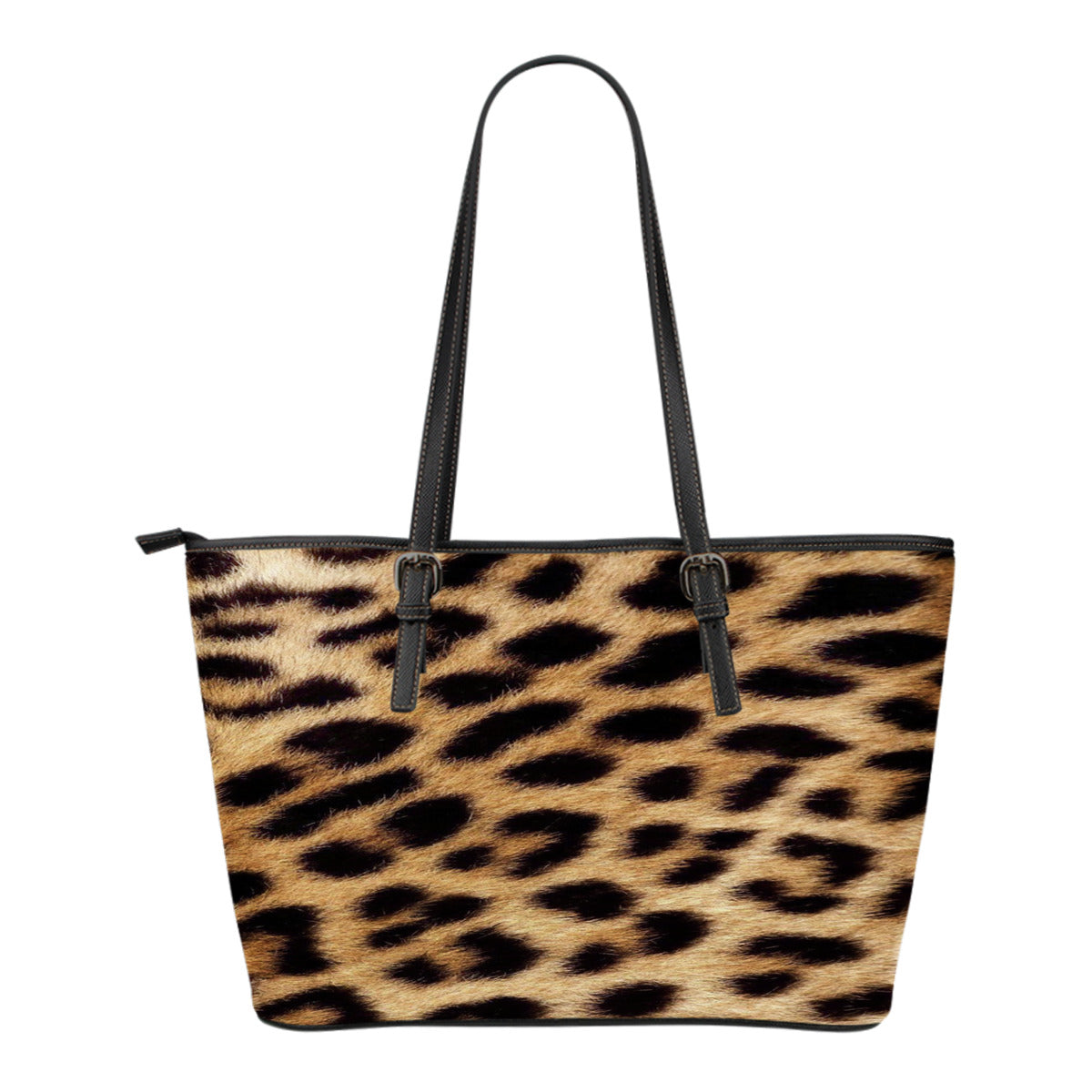 Leopard Fur Print Leather Handbag - JaZazzy 