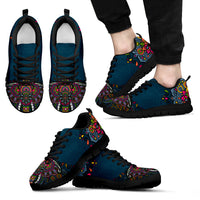 Thumbnail for Colorful Elephant Handcrafted Sneakers - JaZazzy 