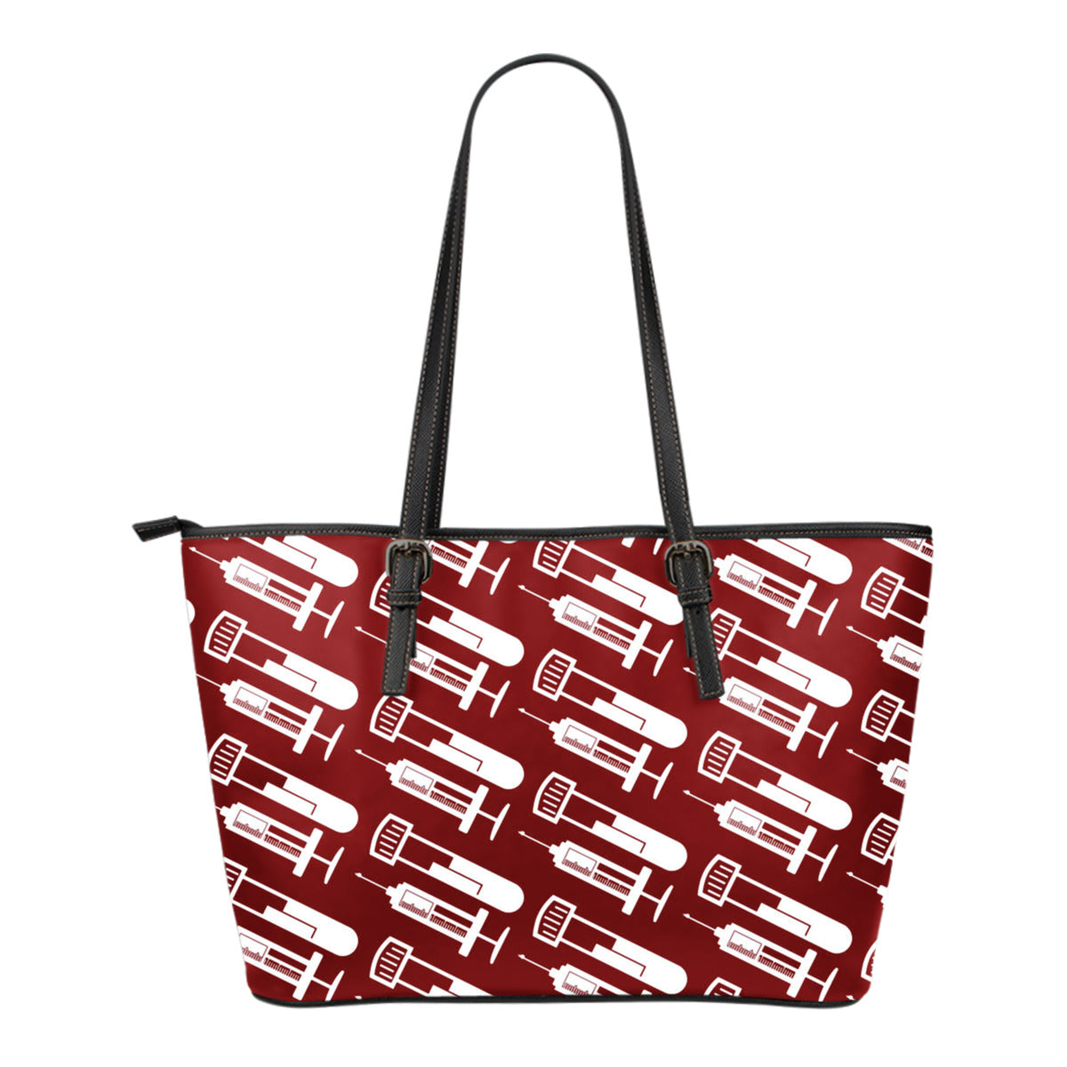 Phlebotomist Small Leather Tote Bag - JaZazzy 