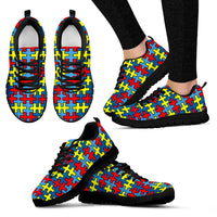Thumbnail for Autism Pattern 3 Sneakers - JaZazzy 