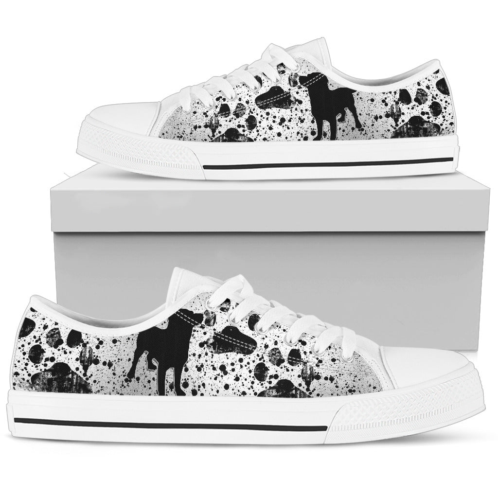 Dreaming Of Dogs White Low Top Sneaker - JaZazzy 