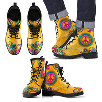 Thumbnail for Peace Men's Handcrafted Boots - JaZazzy 