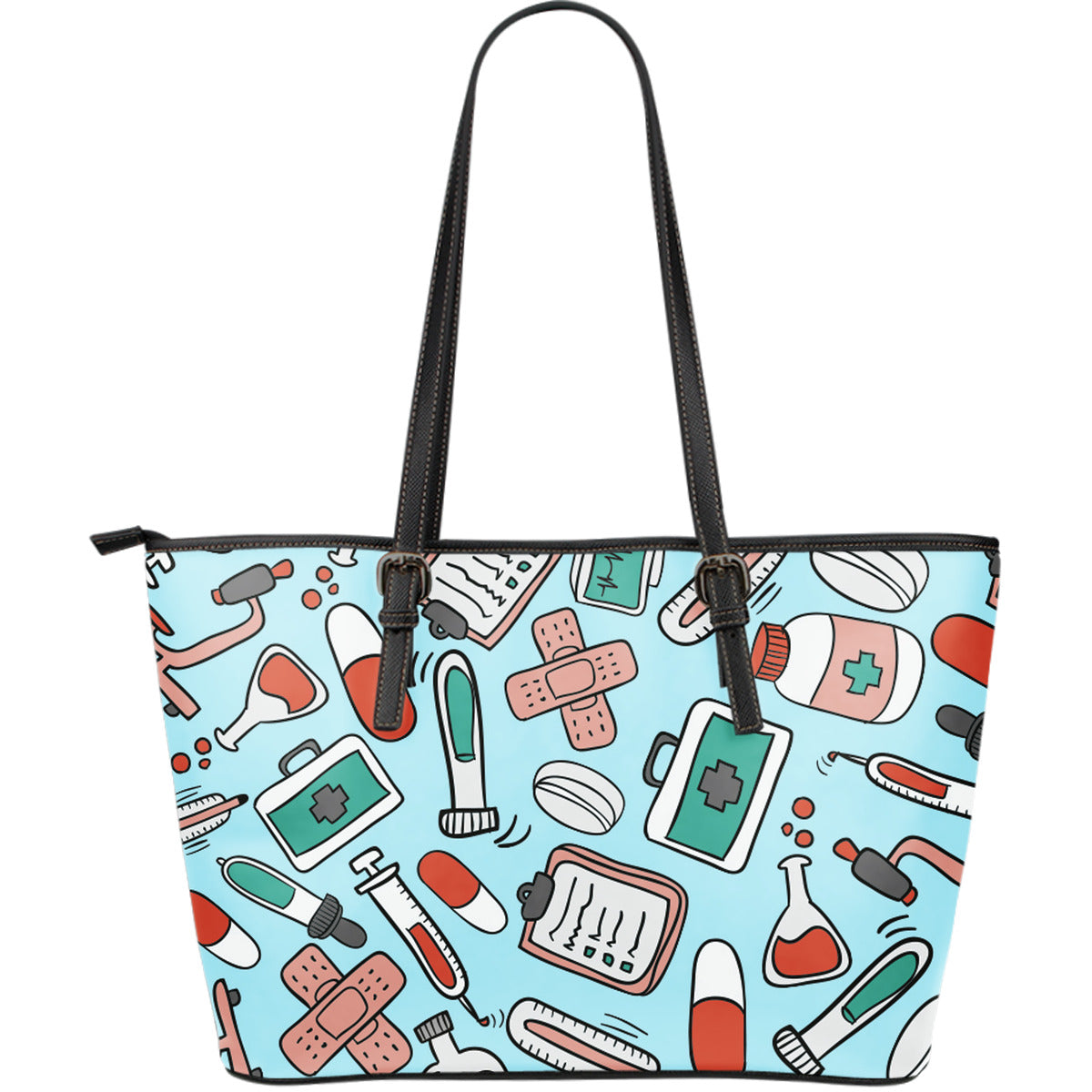Pharmacy Technician Large Leather Tote Bag - JaZazzy 