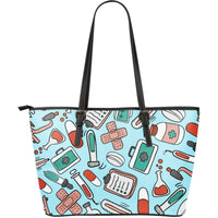 Thumbnail for Pharmacy Technician Large Leather Tote Bag - JaZazzy 