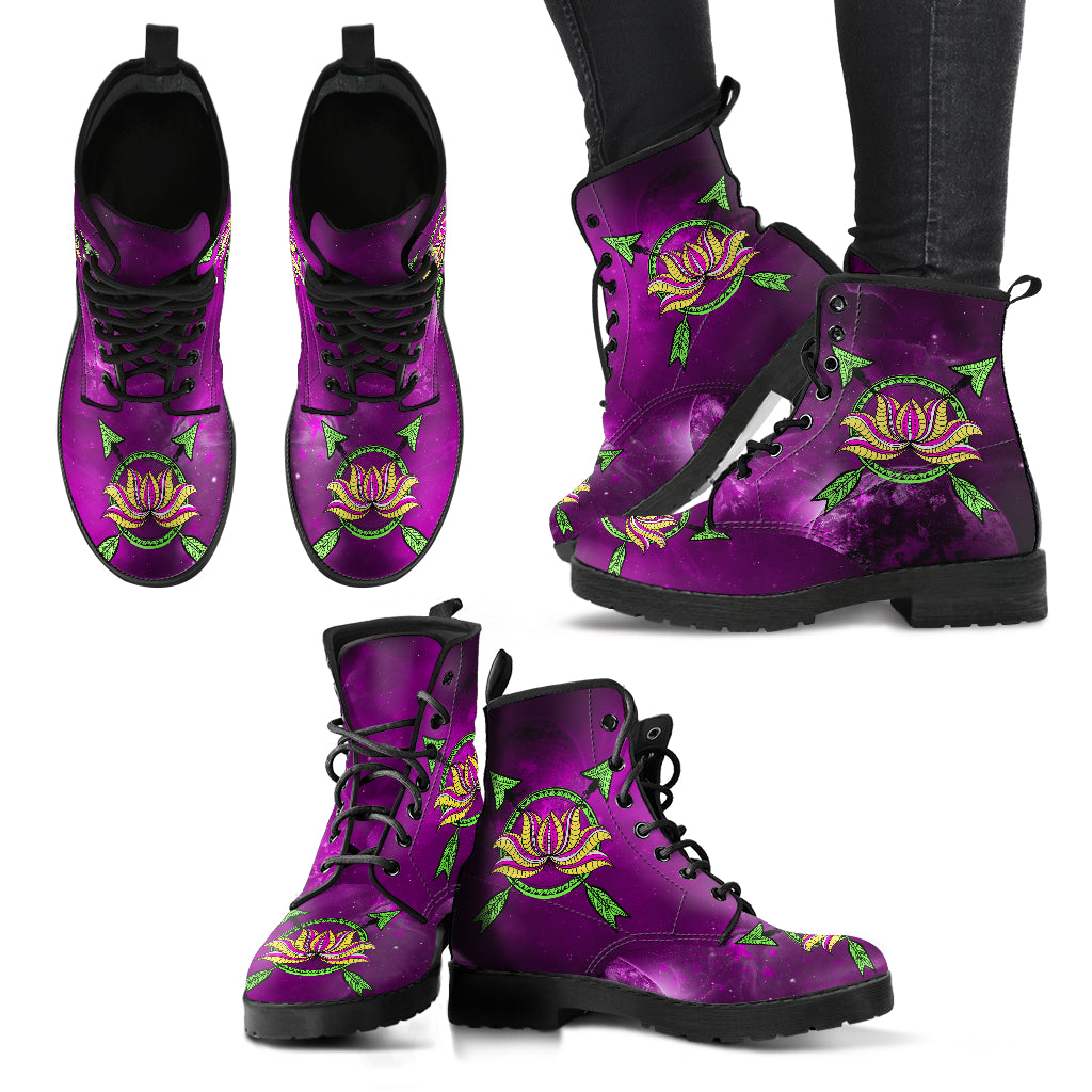 Henna Peace V4 Handcrafted Boots - JaZazzy 