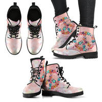 Thumbnail for Floral Peace Handcrafted Boots - JaZazzy 