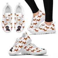 Thumbnail for White sneakers, white soles, dachshunds and hearts - JaZazzy 