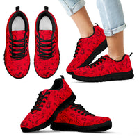 Thumbnail for RED/BLACK Open Road Girl Kid's Sneakers - JaZazzy 
