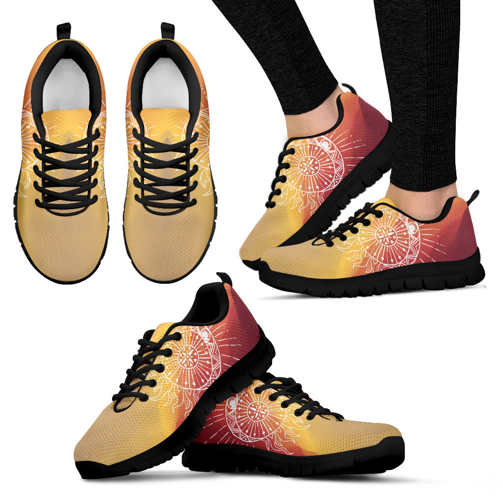 Womens Aztec Sun and Moon Sneakers - JaZazzy 