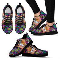 Thumbnail for Womens Multi-Color Sun and Moon Sneakers - JaZazzy 
