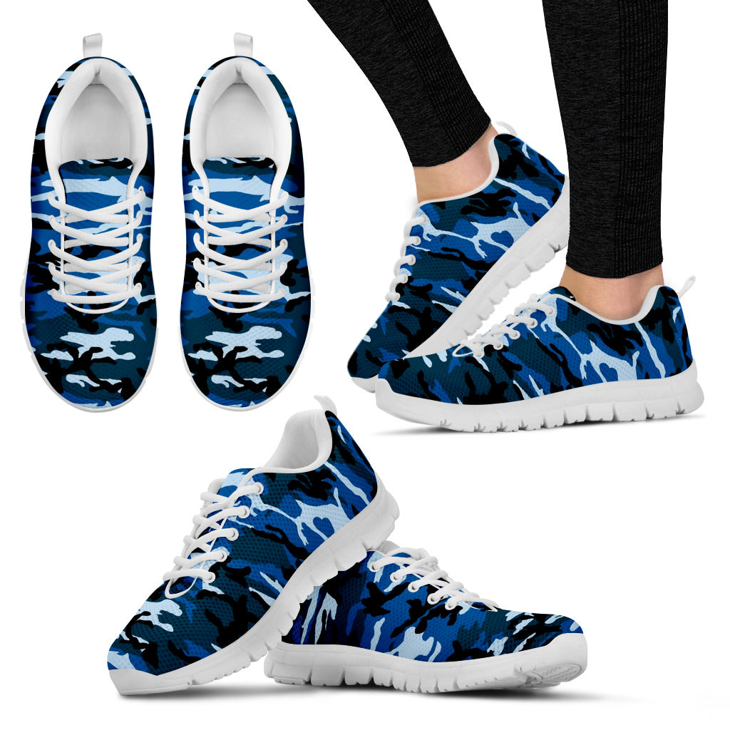 Blue Camouflage Sneakers - JaZazzy 