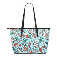 Thumbnail for Pharmacy Technician Small Leather Tote Bag - JaZazzy 