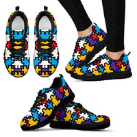 Thumbnail for Autism Pattern Sneakers - JaZazzy 