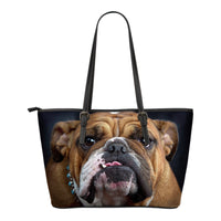 Thumbnail for Bulldog Lovers Small Leather Handbag - JaZazzy 