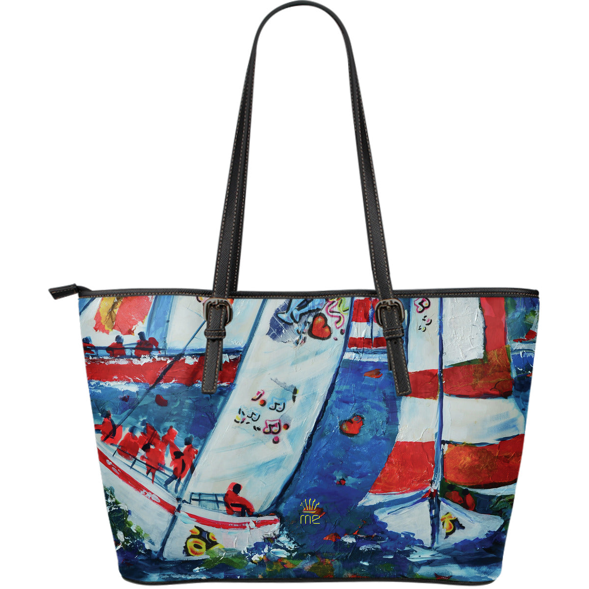 Sailboat picture Large Tote Bag - JaZazzy 