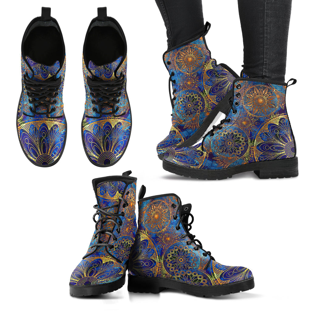 Handcrafted floral ornament 1 Boots - JaZazzy 