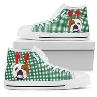 Thumbnail for Reindeer Bulldog Women's High Top - JaZazzy 