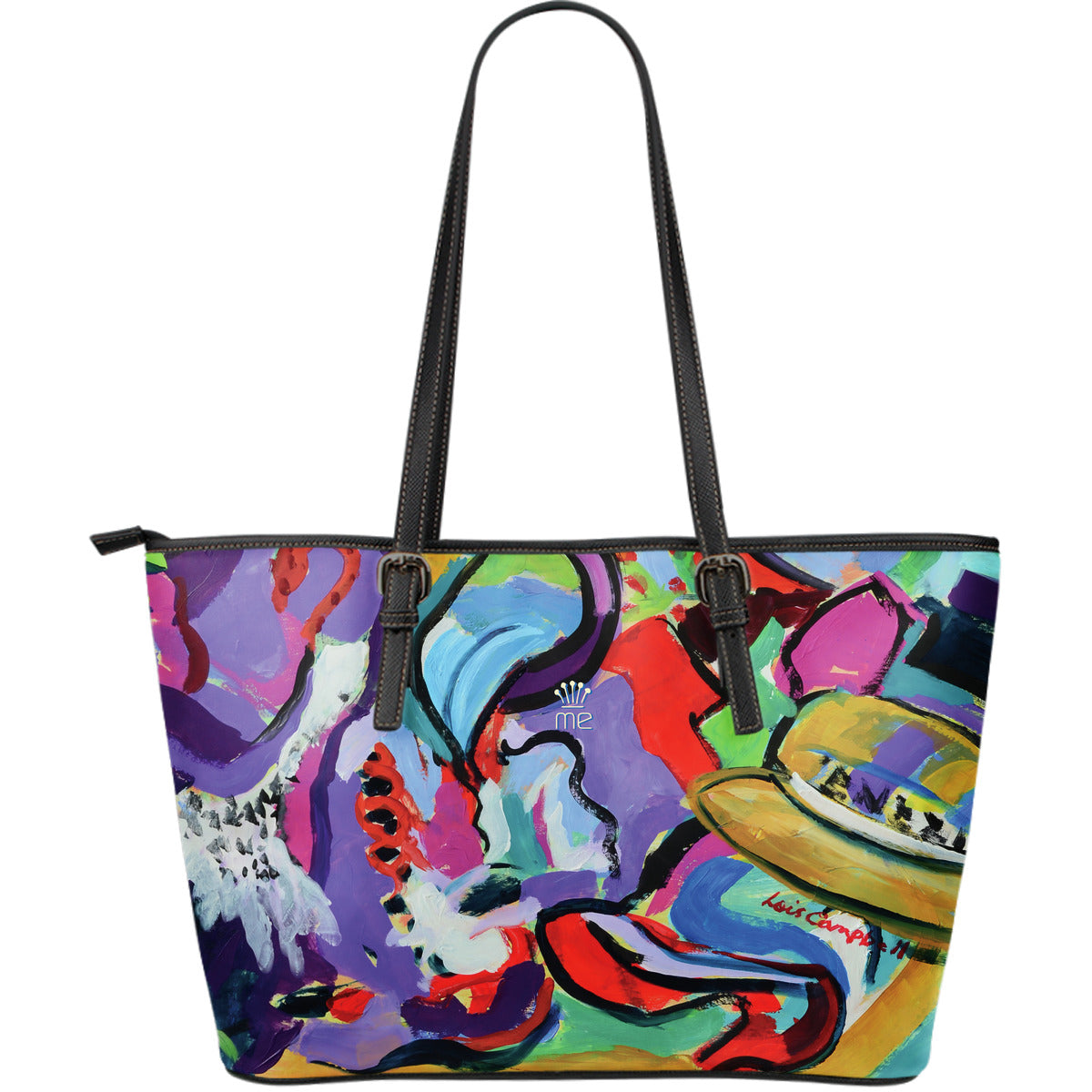 Colorful Leather Tote Bag - JaZazzy 