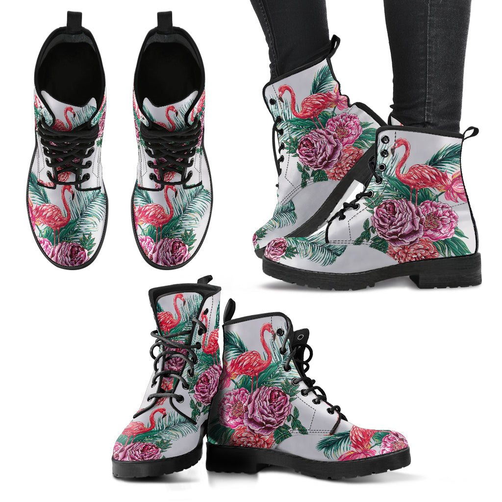 Lotus Flamingo Handcrafted Boots - JaZazzy 