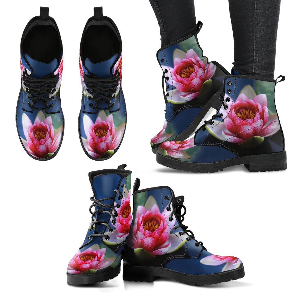 Beautiful Lotus Handcrafted Boots - JaZazzy 