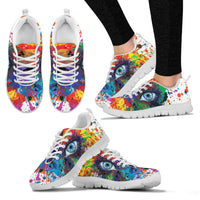 Thumbnail for Rainbow Eye Hand Crafted Sneakers - JaZazzy 