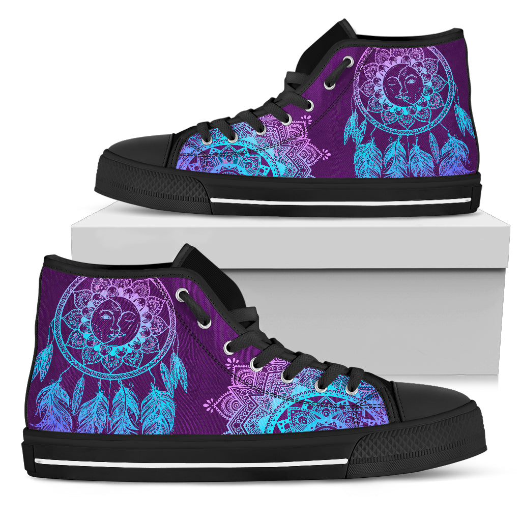 Purple and native high top black sole - JaZazzy 