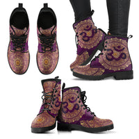Thumbnail for Ohm Mandala Fractal 2 Handcrafted Boots - JaZazzy 