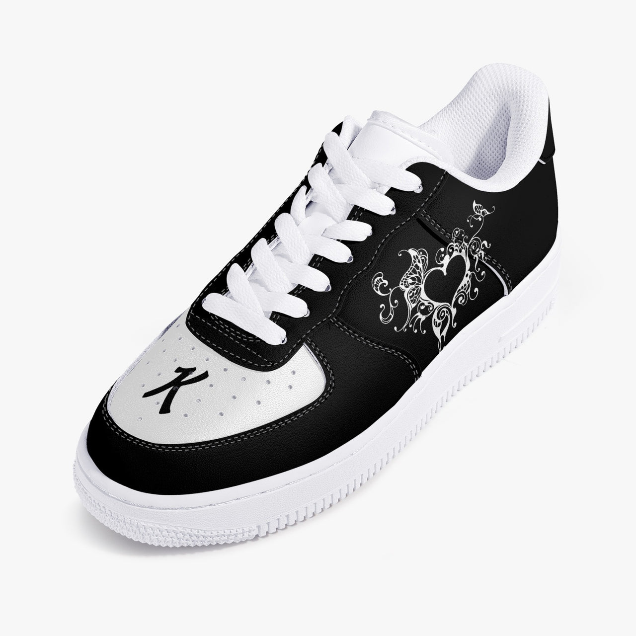 Kennedy v3C -Blk_Hrt_Frame-Low_Top_Unisex_Sneaker