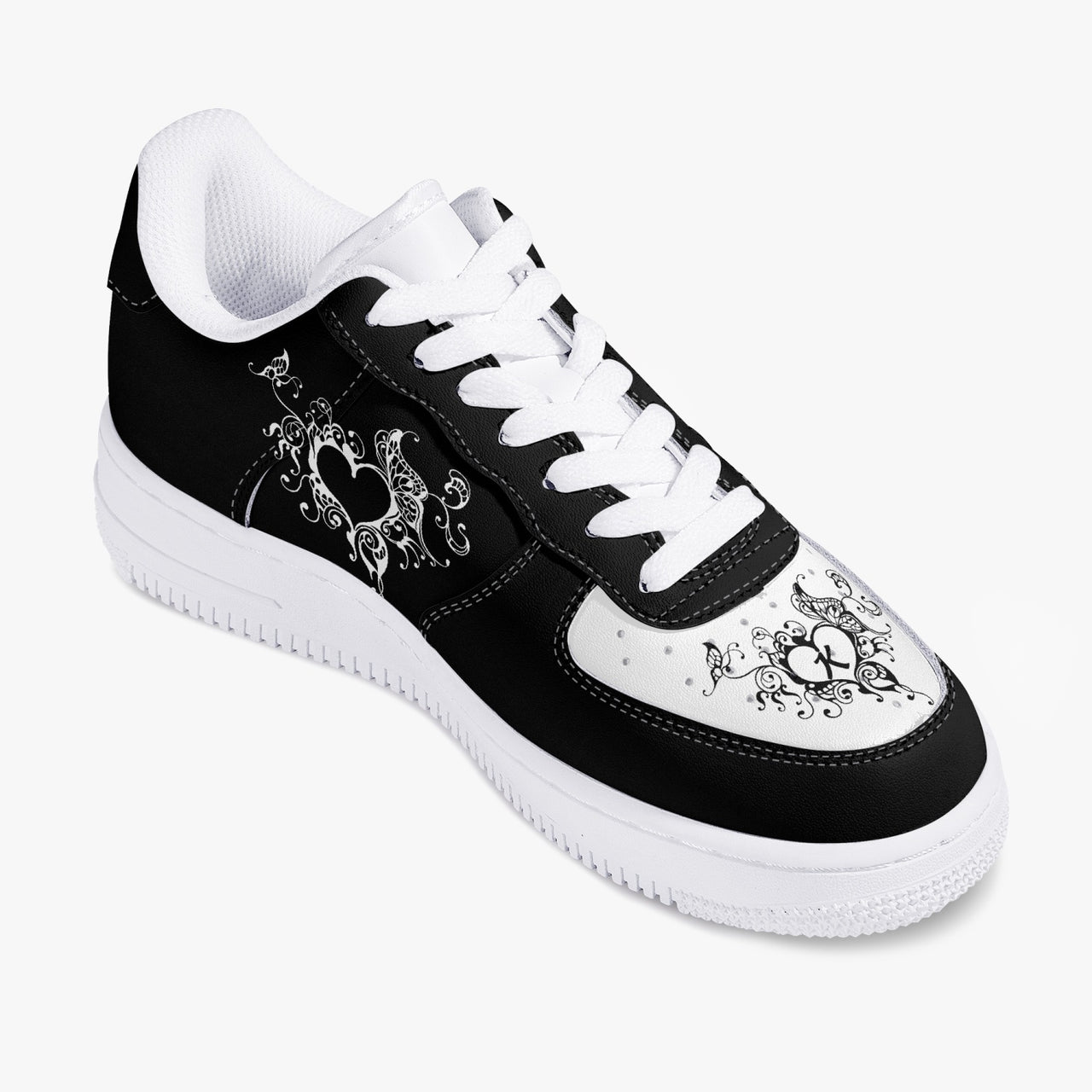 Kennedy Blk_Hrt_Frame v3 Low_Top_Unisex_Sneaker