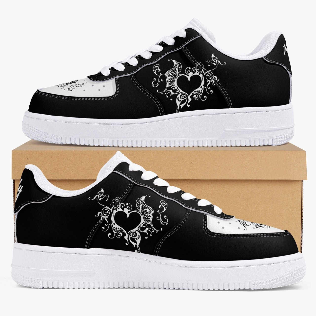 Kennedy Blk_Hrt_Frame v3 Low_Top_Unisex_Sneaker