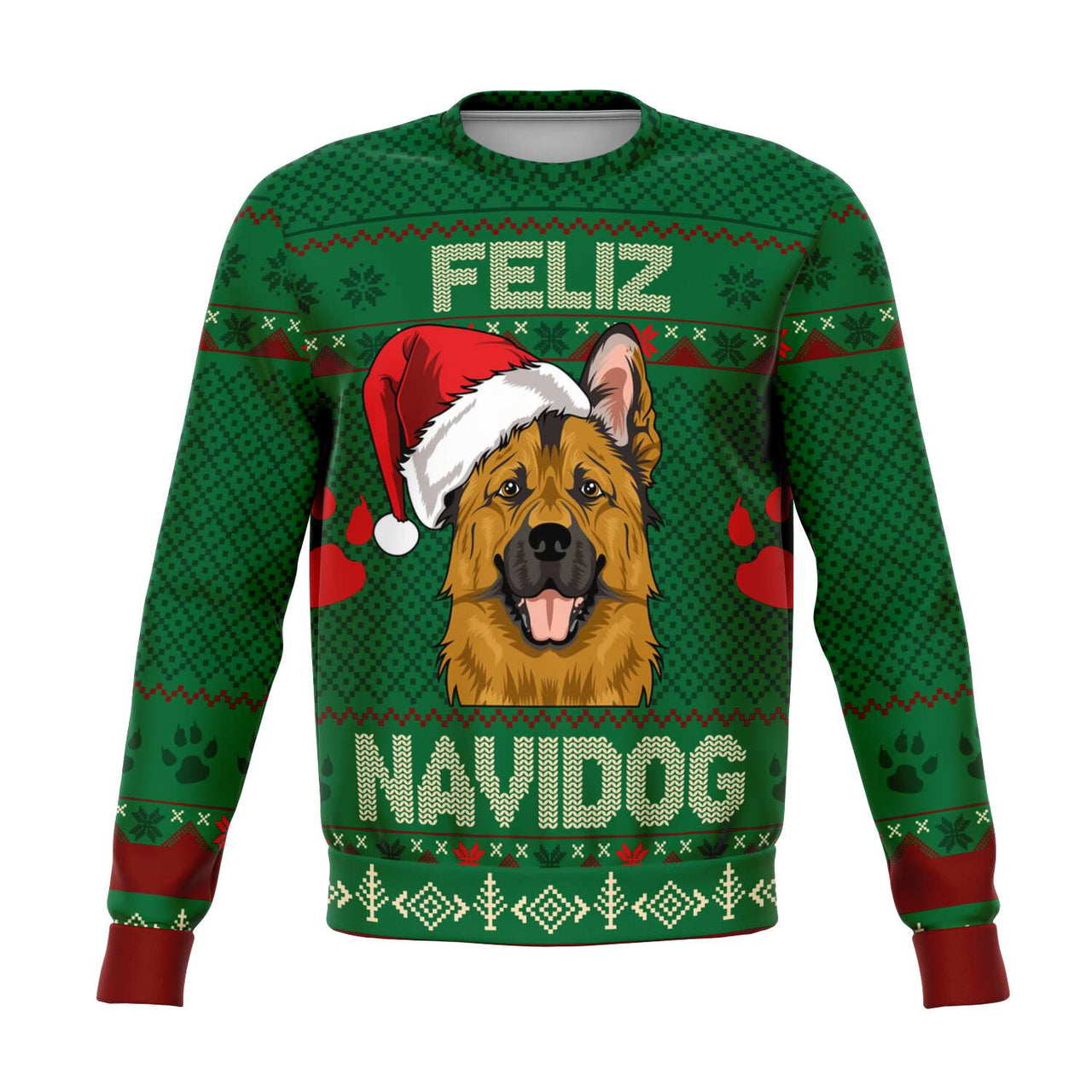 Feliz Navidog - German Shepherd-Ugly Christmas