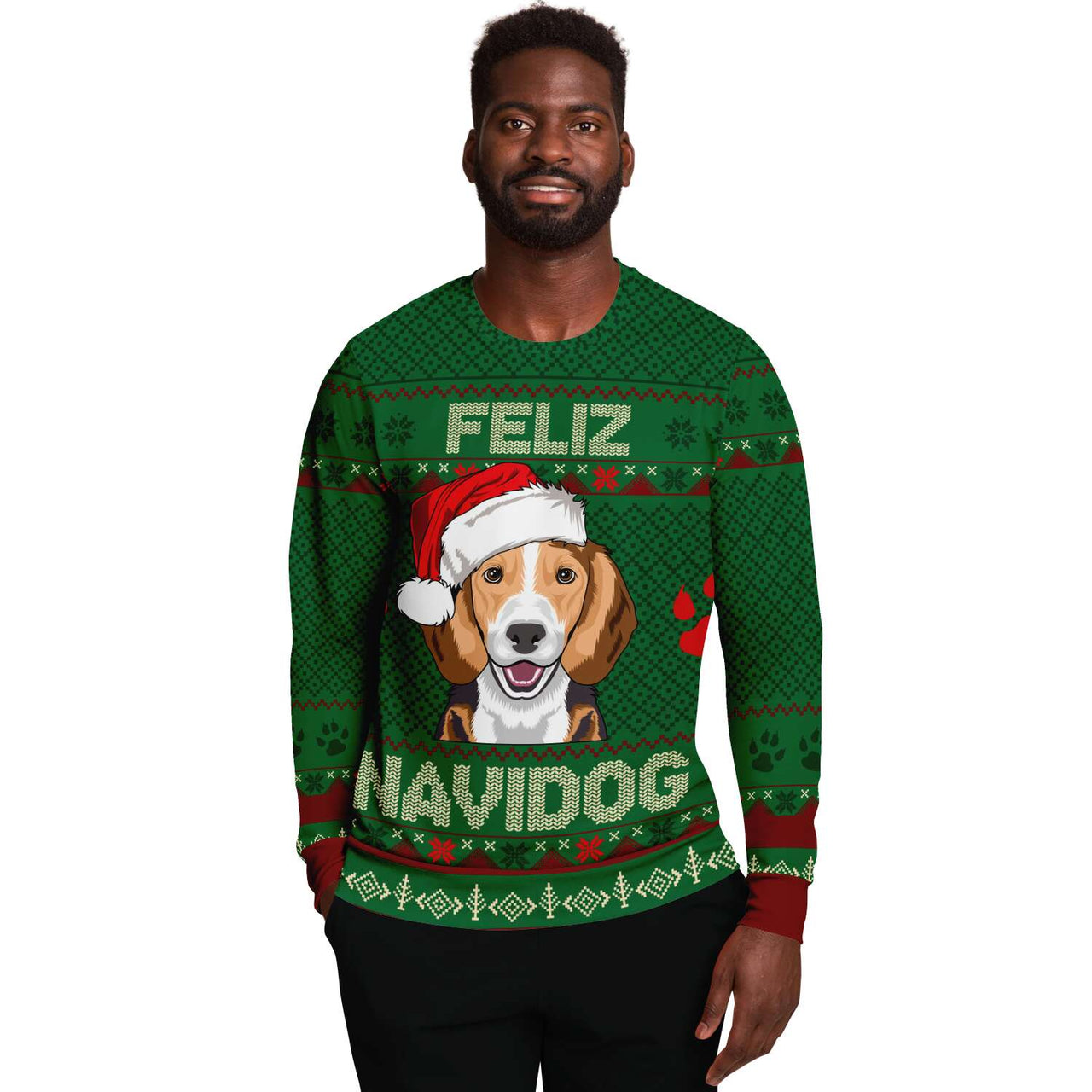 Feliz Navidog-Beagle-Ugly Christmas Shirt