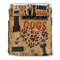 Thumbnail for I Love Dogs Duvet - Bedding Set - JaZazzy 
