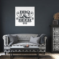 Thumbnail for BBQ and Beer_ Steel Wall Art Sign