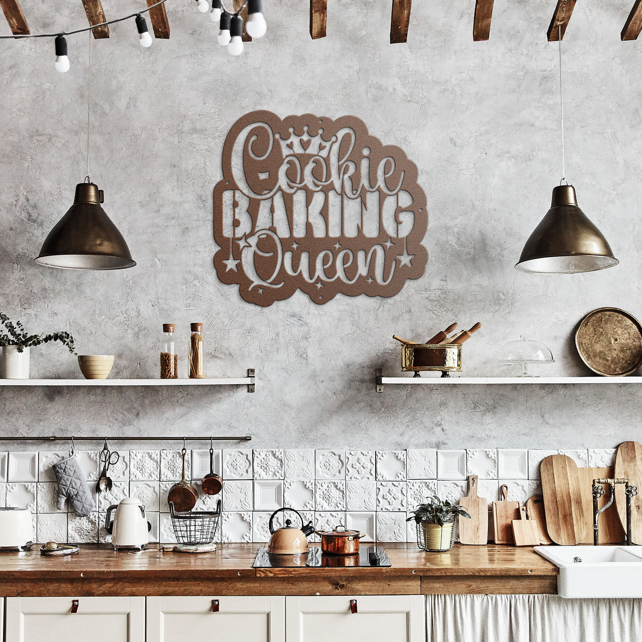 CookieBakingQueen-v3_Steel Wall Art